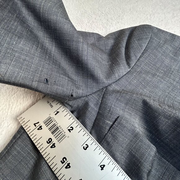 Escada Margaretha Ley Womens Gray Wool-Blend Short Sleeve Blazer Jacket Size 36 - Picture 4 of 8